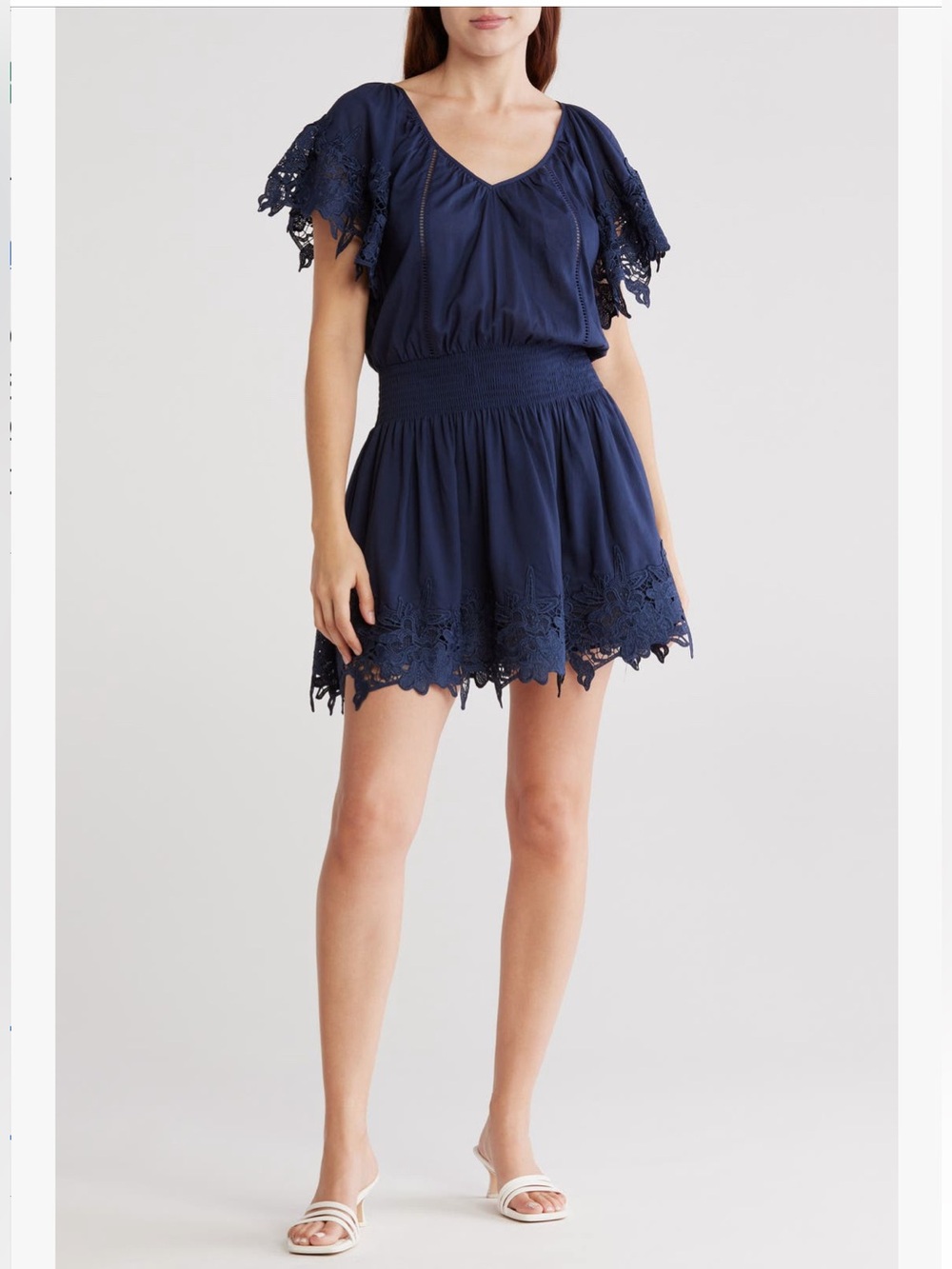NWT RAMY BROOK Jacy Linen-Blend Mini Dress